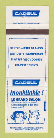 Matchbook Cover - Le Grand Salon Cadeul QC CREASES