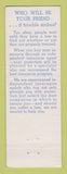 Matchbook Cover - Leroy Lamar Insurance Agency Hawesville KY