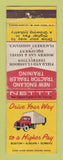 Matchbook Cover - New England Semi Truck Training Driving School Somers CT WORN