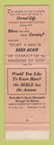 Matchbook Cover - Christian Business Men's Committee Washington DC Religious