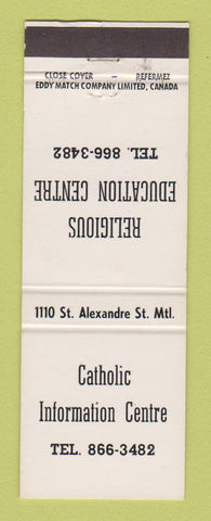 Matchbook Cover - Catholic Information Centre Montreal QC
