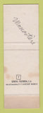 Matchbook Cover - Conocerte es Amarte Baby Monasterio Cilveti Spain SAMPLE