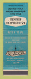 Matchbook Cover - La Retraite Fermee Montreal QC Religious WEAR