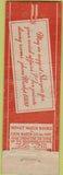 Matchbook Cover - Shoyer's Restaurant Philadelpha PA Midget