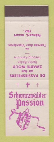 Matchbook Cover - Schwarzwalden Passion 1961