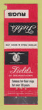 Matchbook Cover - Field's Rug Edwin Field UK England WORN