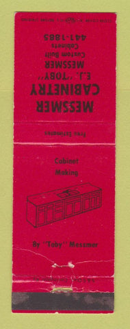 Matchbook Cover - Messmer Cabinets WORN