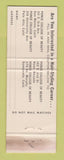 Matchbook Cover - Ponce Beauty College San Mateo Palo Alto CA Reno NV WORN