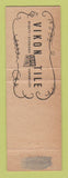 Matchbook Cover - Vikon Metal Tile Constructo Lancaster PA