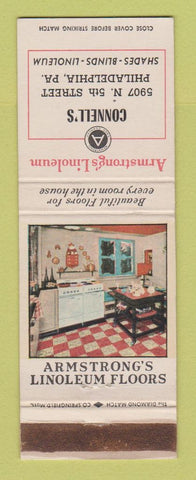 Matchbook Cover - Armstrong's Linoleum Connell's Philadelphia PA