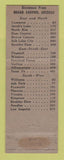 Matchbook Cover - Verkamp's Grand Canyon National Park AZ Gift Shop WEAR