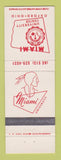 Matchbook Cover - Miami University Center Oxford OH