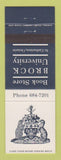 Matchbook Cover - Brock University Book Store St Catharines ON