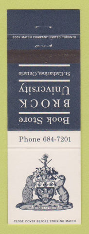 Matchbook Cover - Brock University Book Store St Catharines ON
