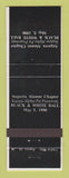 Matchbook Cover - Augusta Alumni Chapter Black and White Ball GA 1990