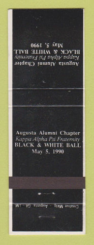 Matchbook Cover - Augusta Alumni Chapter Black and White Ball GA 1990