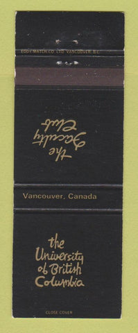 Matchbook Cover - The University of British Columbia Vancouver BC WEAR
