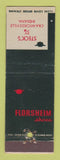 Matchbook Cover - Florsheim Shoes Steck's Crawfordsville IN WEAR