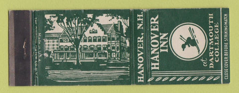 Matchbook Cover - Hanover Inn NH WORN BACK