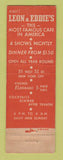 Matchbook Cover - Loen and Eddie's New York City WEAR Full Length