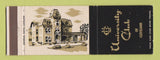Matchbook Cover - University Club Cleveland OH