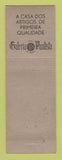 Matchbook Cover - Galeria Paulista Brazil Carpet? Fabric?