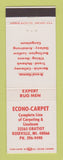 Matchbook Cover - Econo Carpet Roseville MI