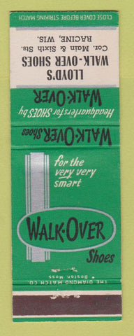 Matchbook Cover - Walk Over Shoes Lloyd's Racine WI