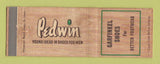 Matchbook Cover - Pedwin Men's Shoes Garfinkel WEAR