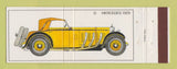 Matchbook Cover - Antique Cars D 1929 Mercedes