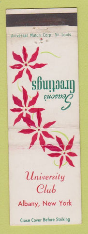 Matchbook Cover - University Club Albany NY Christmas WEAR