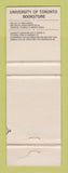 Matchbook Cover - University of Toronto ON Book Store