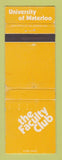 Matchbook Cover - University of Waterloo ON Faculty Clu bWEAR