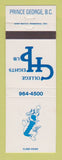Matchbook Cover - College Heights Pub Prince George BC