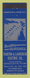Matchbook Cover - Partin & Laughlin Electric Garden City KS