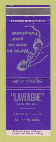 Matchbook Cover - Lavergne Electric St Pierre MB
