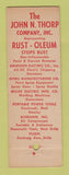 Matchbook Cover - John Thormp Industrial Railway Supply Brooklyn NY