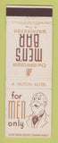 Matchbook Cover - Mayflower Hotel Washington DC Men's Bar