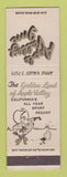 Matchbook Cover - Apple Valley Inn CA