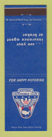 Matchbook Cover - National Automobile Club