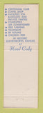 Matchbook Cover - Hotel Cody Leavenworth KS