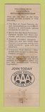 Matchbook Cover - AAA Lehigh Valley Motor Club Bethlehem Allentown PA WEAR