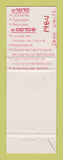 Matchbook Cover - COOP Ahuntsic Montreal QC