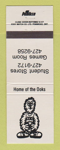 Matchbook Cover - Nait Ooks Northern Alberta Institute of Technology Edmonton AB
