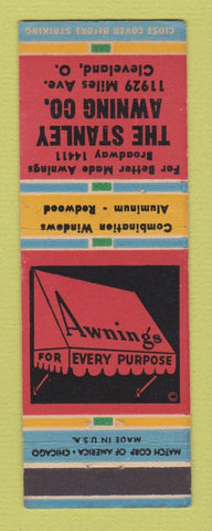 Matchbook Cover - The Stanley Awning Company Cleveland OH