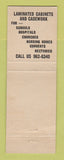 Matchbook Cover - Frances J Jones Milwaukee WI Filing Cabinets WEAR