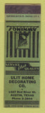 Matchbook Cover - Ulit Home Decorating Awnings Austin TX