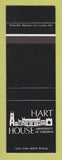 Matchbook Cover - Hart House University of Toronto ON SAMPLE