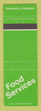 Matchbook Cover - University of Waterloo ON Food Services