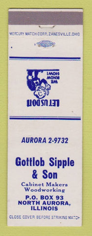 Matchbook Cover - Gottlob Sipple & Son Cabinets North Aurora IL